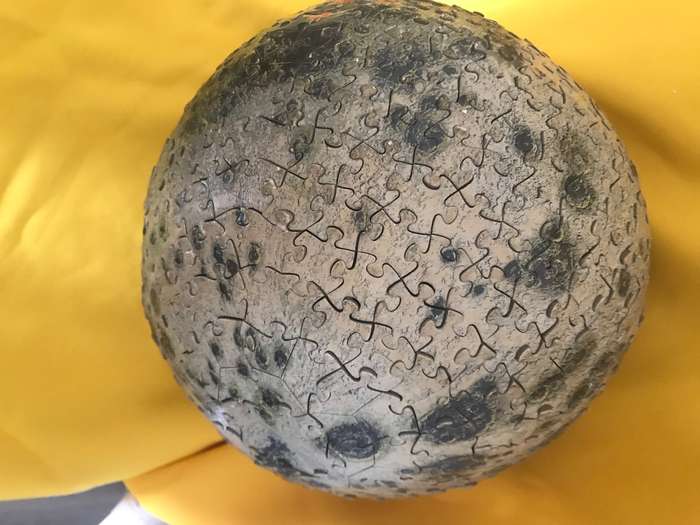 Puzzle Ball Completed soccer ball size