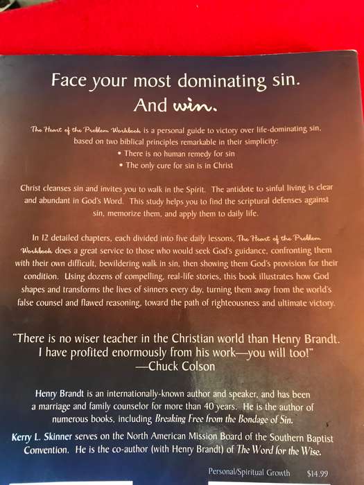 Heart of the Problem Workbook Paperback  July 1, 1998 by Henry Brandt (Author), Kerry L. Skinner (A