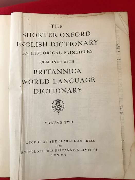 Britannica World Language Dictionary volume 1 & 2