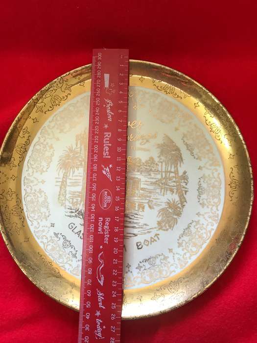 Silver Springs Florida Glassbottom boat Collectors plate Made in  USA