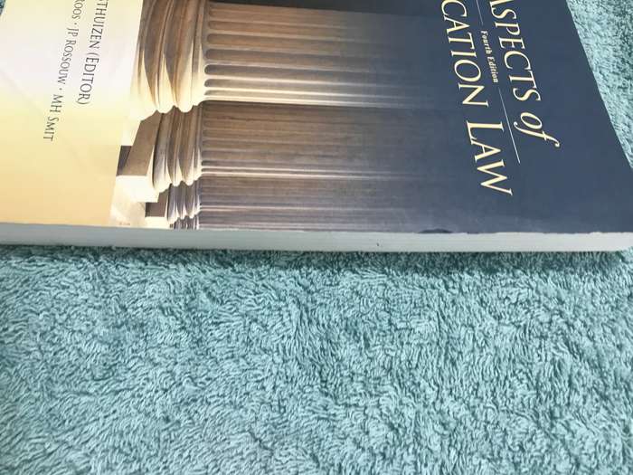 Aspects of education law Author/s: Oosthuizen IJ, Smit MH 4th edition