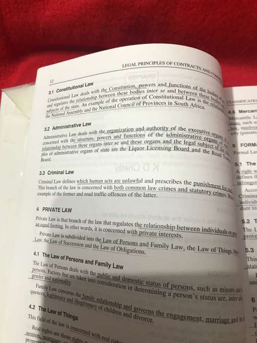 Legal Principles Of Contracts And Commercial Law Revised 6 edition MA Fourie Lexis Nexis