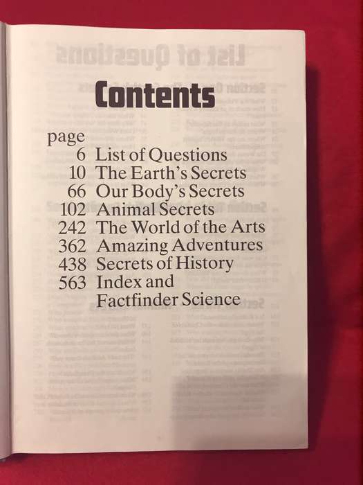 The Monster Book of Questions and Answers Hardcover thousands of facts and figures