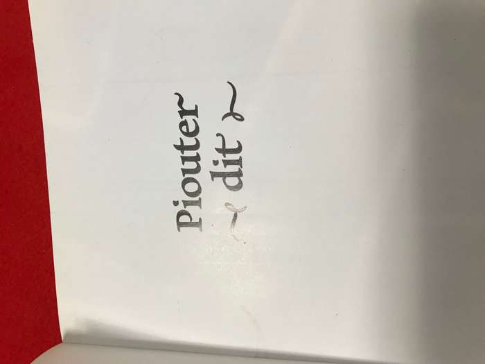 Piouter dit by Sandy Griffiths
