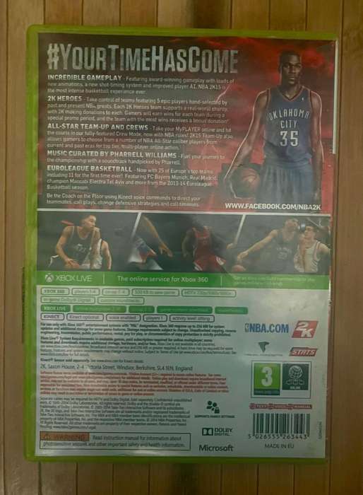 NBA 2k15 in Fair condition (Xbox 360)
