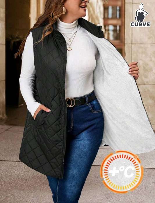 Ladies fluffy winter jacket