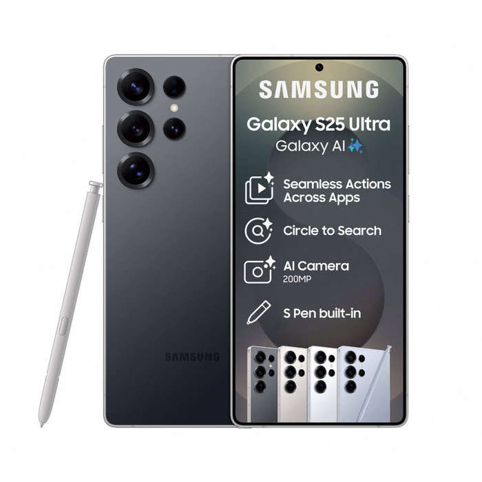 SAMSUNG GALAXY S25 ULTRA 256GB DUAL SIM I TITANIUM BLACK