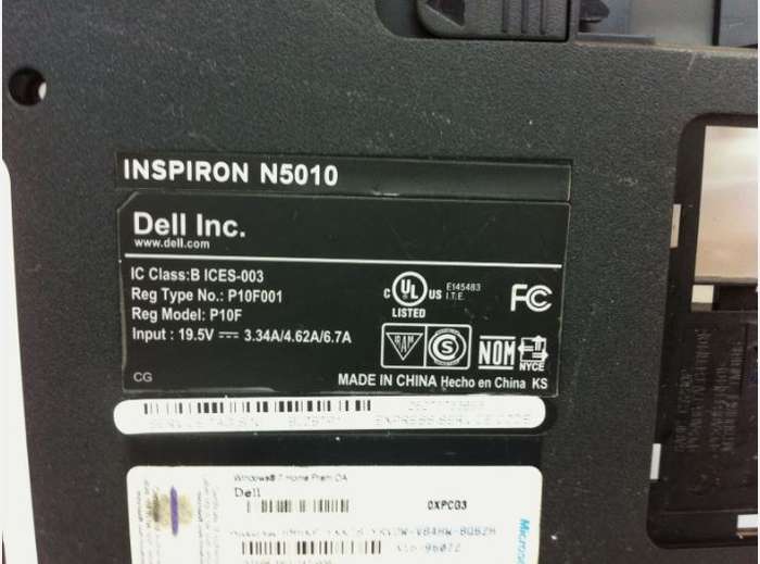 Dell Inspiron 15R N5010 Bottom Cover - P0DJW - 173