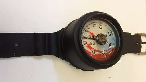 Seac Sub Diving Depth Pressure Guage 0 - 70m made in Italy