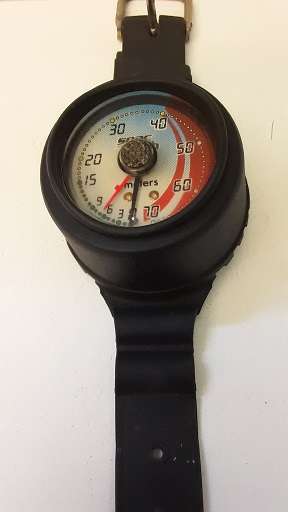 Seac Sub Diving Depth Pressure Guage 0 - 70m made in Italy