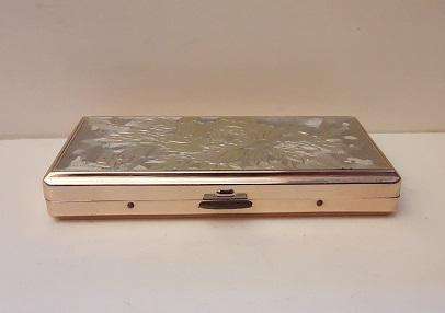 Gold and Silver Colour Metal  Ladies Set Box 14 cm x 7 cm x 2 cm