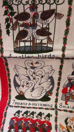 Cloth - Irish Linen Christmas  Cloth made in Ireland 70 cm x 44 cm