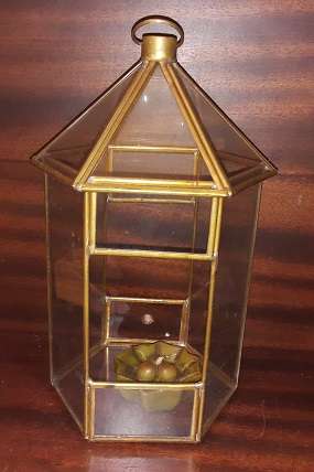 Dome Glass Candle Holder 23 cm x 12 xm