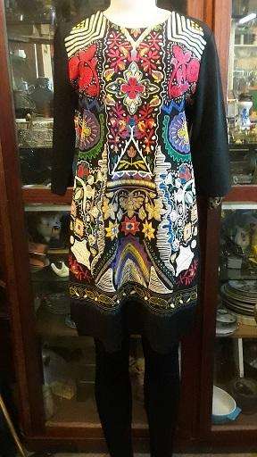 Zara Portugal Multicolour Long Top Label  EUR Size M