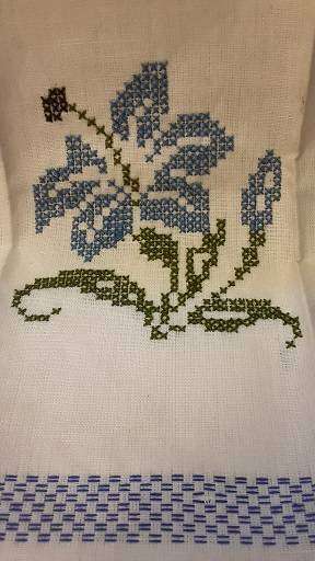 Cloth - Embroidery Cross Stitch Cloth Made in Switzerland 77 cm x 45 cm