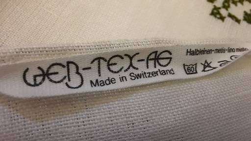 Cloth - Embroidery Cross Stitch Cloth Made in Switzerland 77 cm x 45 cm