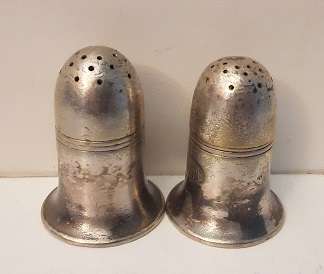 W&H Sheffield Salt and Pepper Shakers