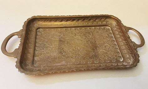 Brass India  Small Tray  21 x 11 cm