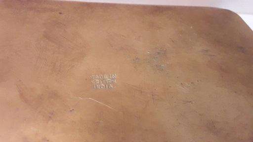 Brass India  Small Tray  21 x 11 cm