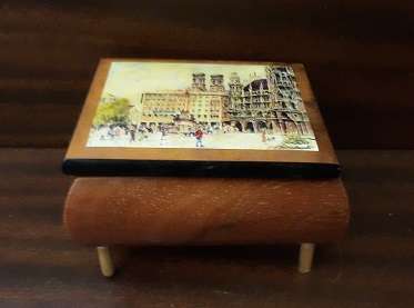 Ercoland Edelweiss Musical Movement Italy Musical Box 12 x 7 cm