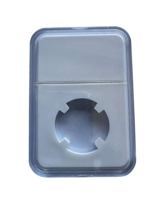 White Coin Slab Holder With 25mm Display Case -High Quality