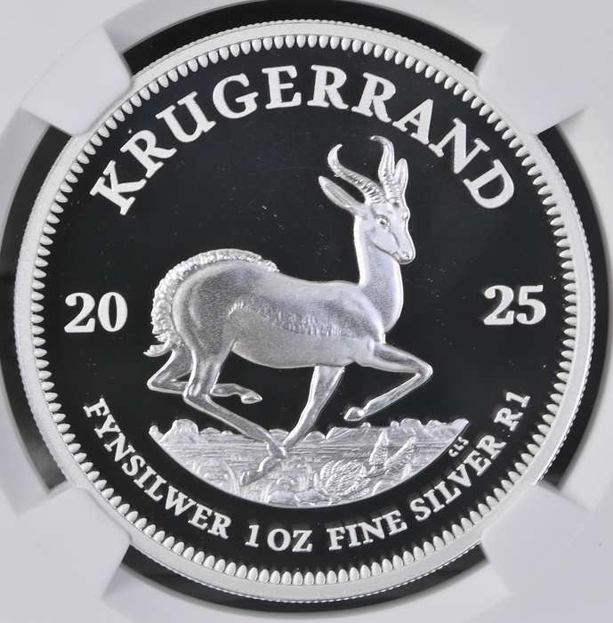 2025 Silver Krugerrand 1oz Perfect Proof PF 70 Ultra Cameo NGC