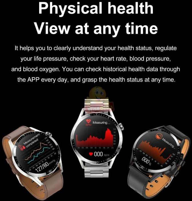 Modern Design Smart Watch with 3 Straps and plenty functions and features
