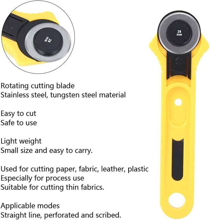 28MM Straight Cutting Blade Stainless Steel Rotary Cutter
