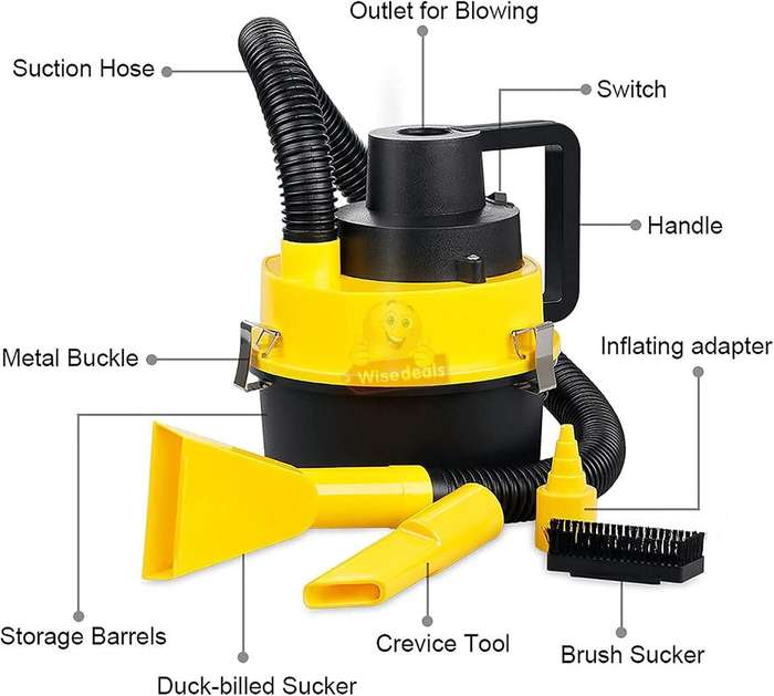 Wet Dry Vacuum Cleaner Tyre Inflator