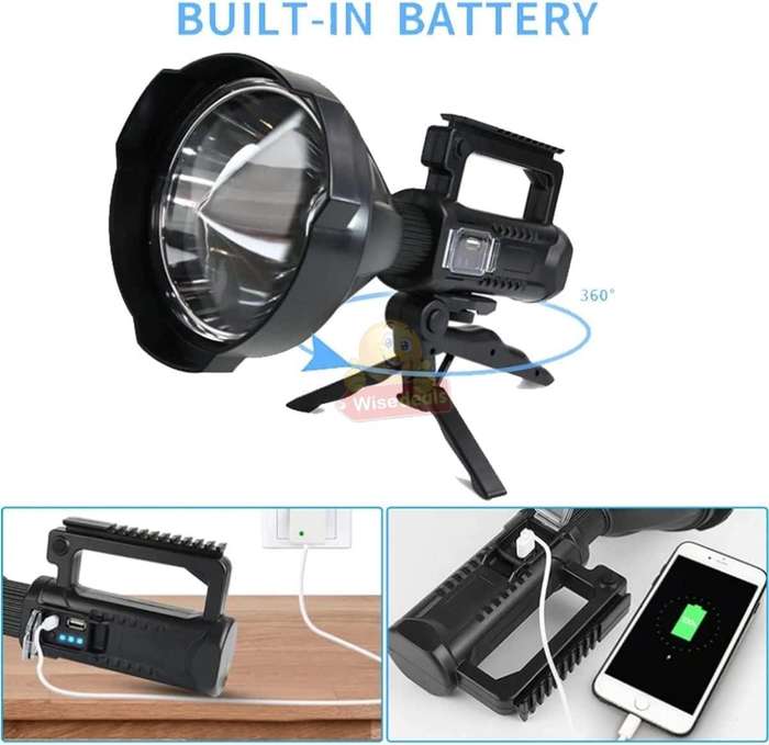 Large LED Search and Flash Light and Tripod