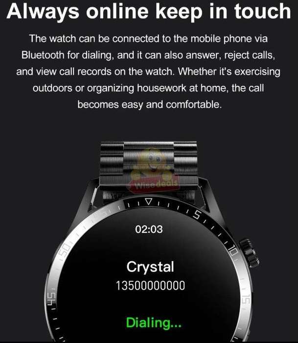 Modern Design Smart Watch with 3 Straps and plenty functions and features
