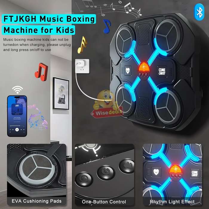 Bluetooth 3 Speed Music Exercise Wall Mounted Boxing Speaker