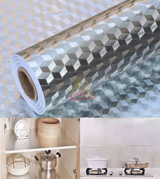 600cm X 200cm Self-adhesive Aluminium Foil Sticker Roll
