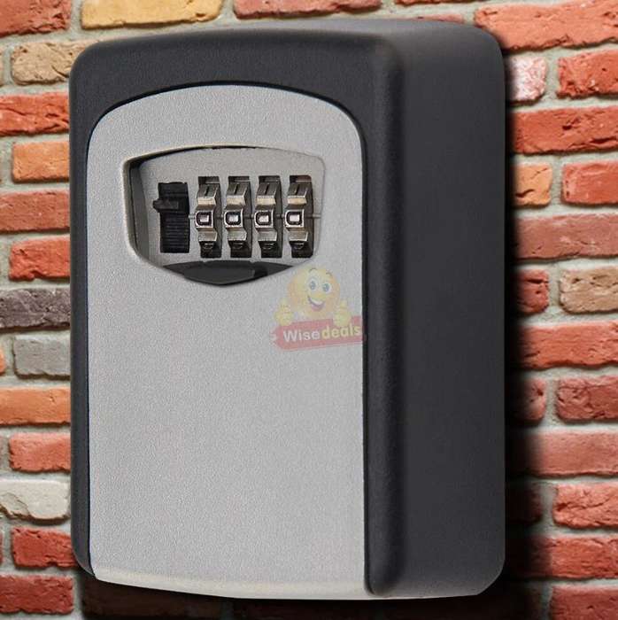 Outdoor wall mounted Key Safe with combination lock