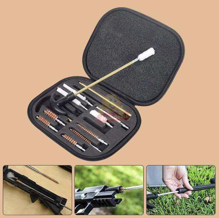 Universal Pistol Gun Cleaning Kit Barrel Brushes Tools for most Caliber guns