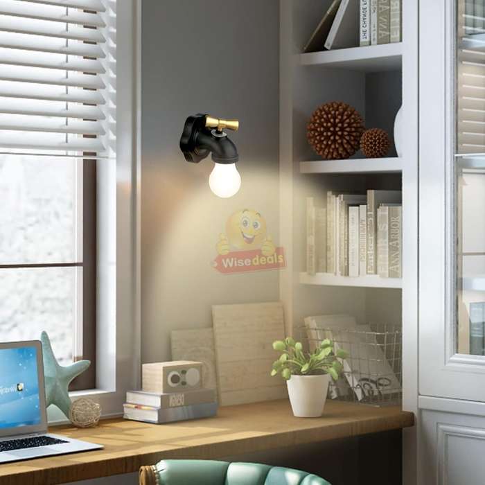 Wall Mount Tap Shape Intelligent Sensor Voice Control Night Light