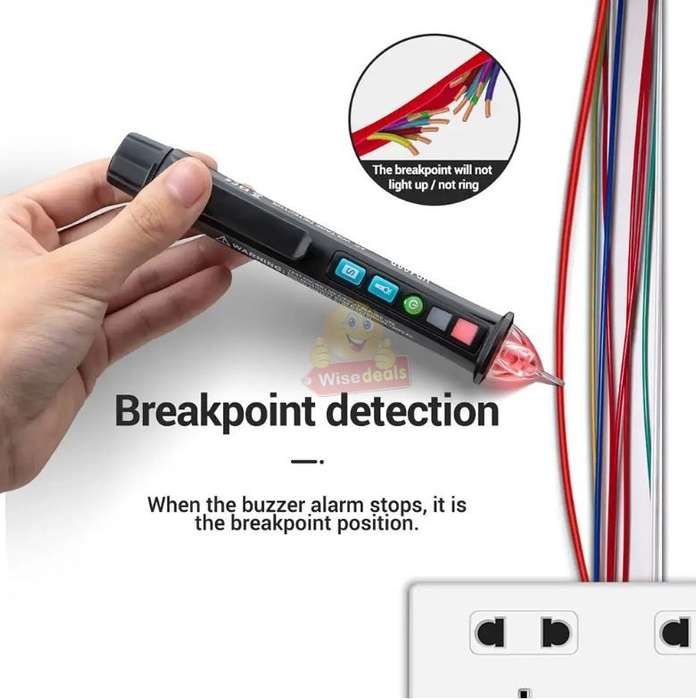 Multi-Function 12V / 48V -1000V Pen Style Non-Contact AC Voltage Detector