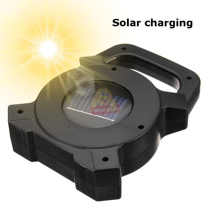 Solar Rechargeable COB LED Work Light with Solar Panel