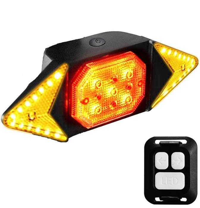 Waterproof LED Bike Taillight Turn Signals with Wireless Remote Control