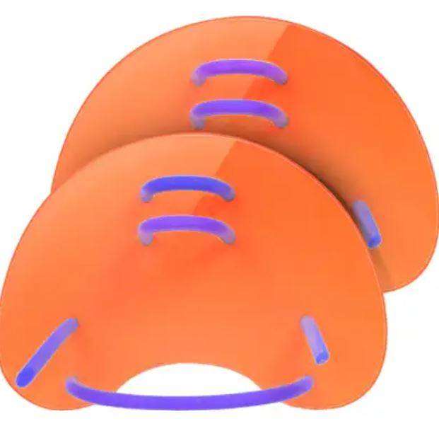 2 X Adjustable Hand Webbed Gloves Swimming Paddle Fin