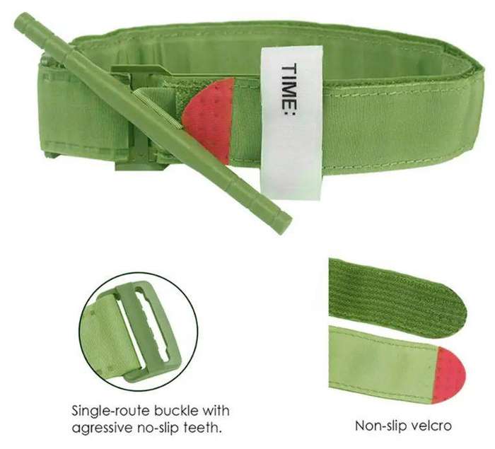 Tourniquet Buckle for Emergency Injury-Green