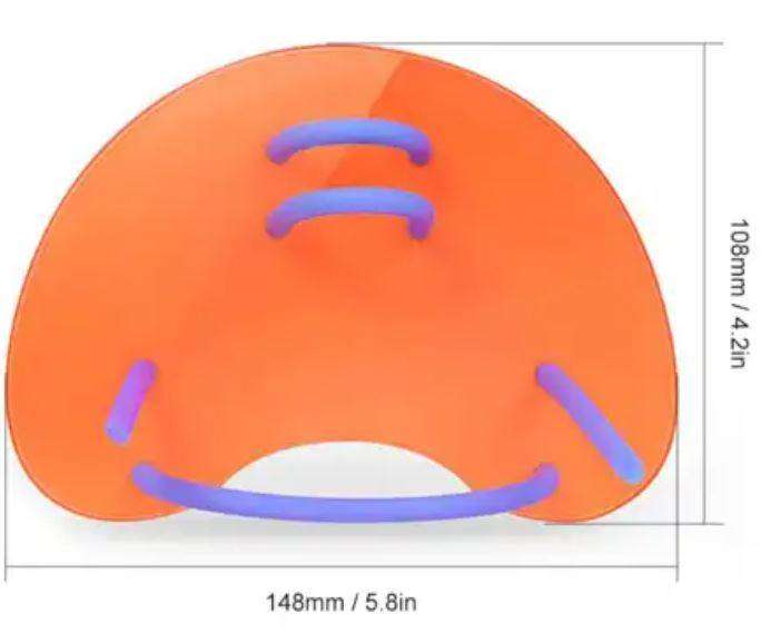 2 X Adjustable Hand Webbed Gloves Swimming Paddle Fin