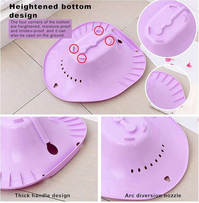 Portable Bidet Sitz Bath with Flusher for Postpartum Nursing Care  Purple