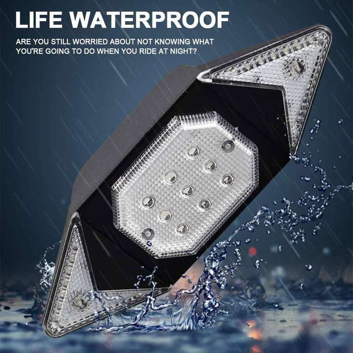 Waterproof LED Bike Taillight Turn Signals with Wireless Remote Control
