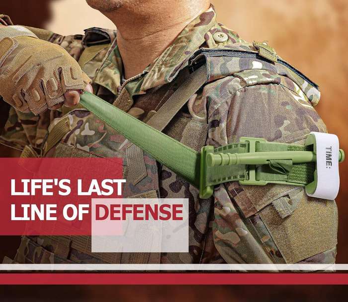 Tourniquet Buckle for Emergency Injury-Green
