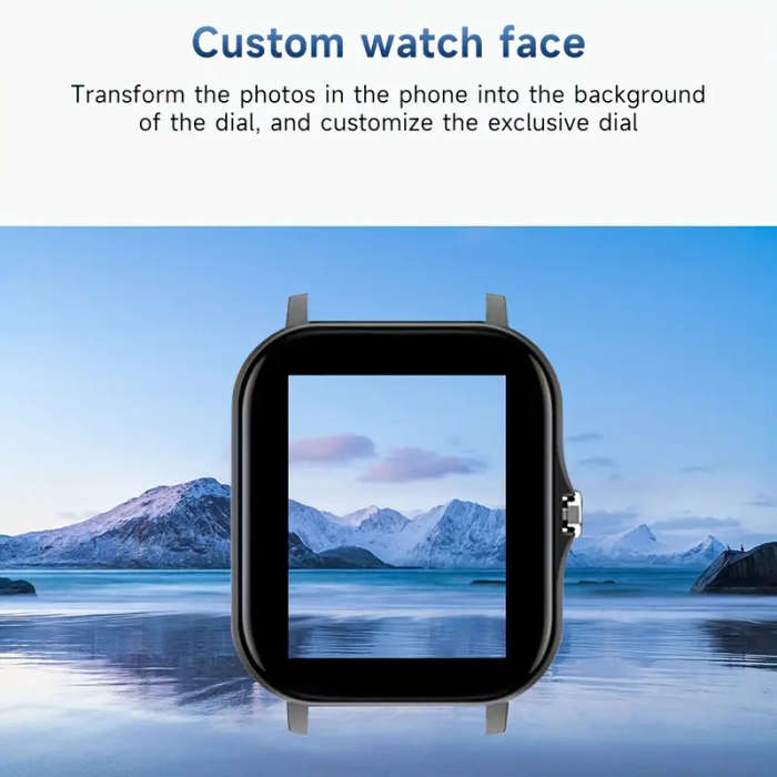 Silver 1.81" Smart Watch, High Definition Touchscreen, Vibrate, Audio, Bluetooth, Heart sensor