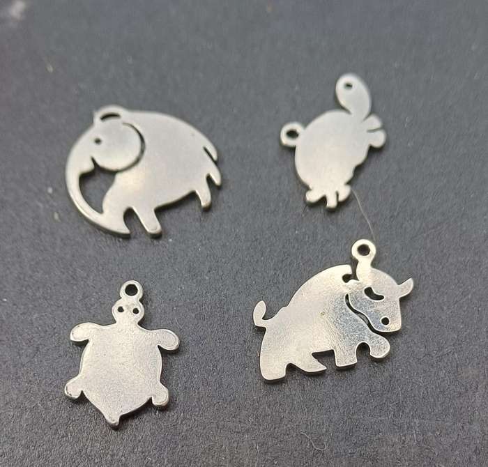 Stainless steel charms