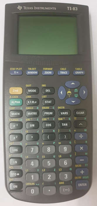 Vintage Texas Instruments TI-83 programmable calculator
