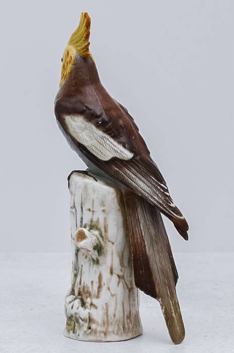 Vintage Dresden Porcelain Bird Figurine  Hand-Painted (Model 2500)