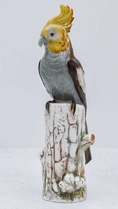 Vintage Dresden Porcelain Bird Figurine  Hand-Painted (Model 2500)